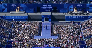 View of the Champions Park at the Trocadero during Paris 2024 Olympics, Paris, France, Aug. 06, 2024. (Reuters Photo)  