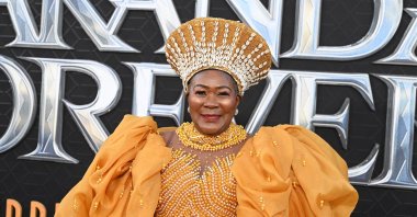 Connie Chiume at the world premiere of Marvel Studios' "Black Panther: Wakanda Forever" held at the Dolby Theater in Los Angeles, California, U.S, Oct. 26, 2022. (Getty Images)
