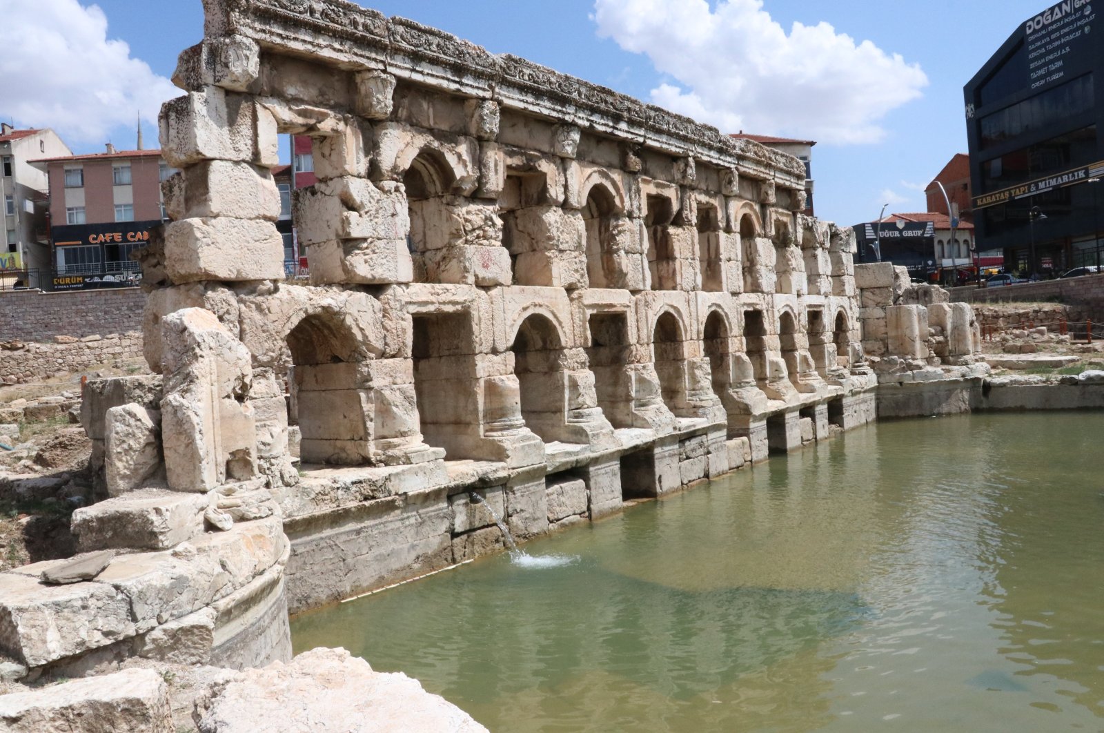 A view shows the Roman Bath known as &quot;Kral Kızı&quot; (Princess of the King), located in the Sarıkaya district, Yozgat, central Türkiye, Aug. 9, 2024. (AA Photo)