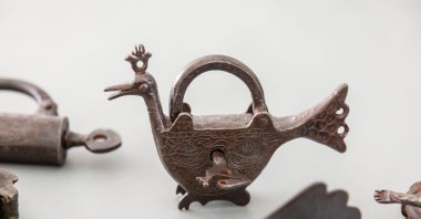 Peacock padlock and key from the museum&#039;s collection. (Photo courtesy of Musee d&#039;Art et de Culture Soufis MTO)
