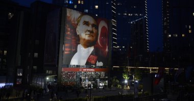A view of the headquarters of the Republican People’s Party (CHP), Istanbul, Türkiye, May 14, 2023. (AP Photo)