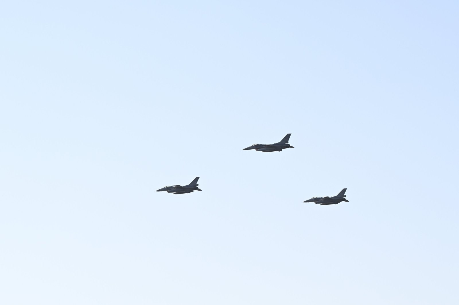 Turkish fighter jets attend a military parade in Girne (Kyrenia), TRNC, July 20, 2024. (AA Photo)