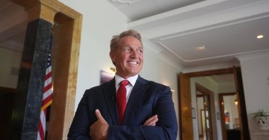 U.S. Ambassador Jeff Flake poses inside the embassy residence, in the capital Ankara, Türkiye, Aug. 8, 2024. (AA Photo)