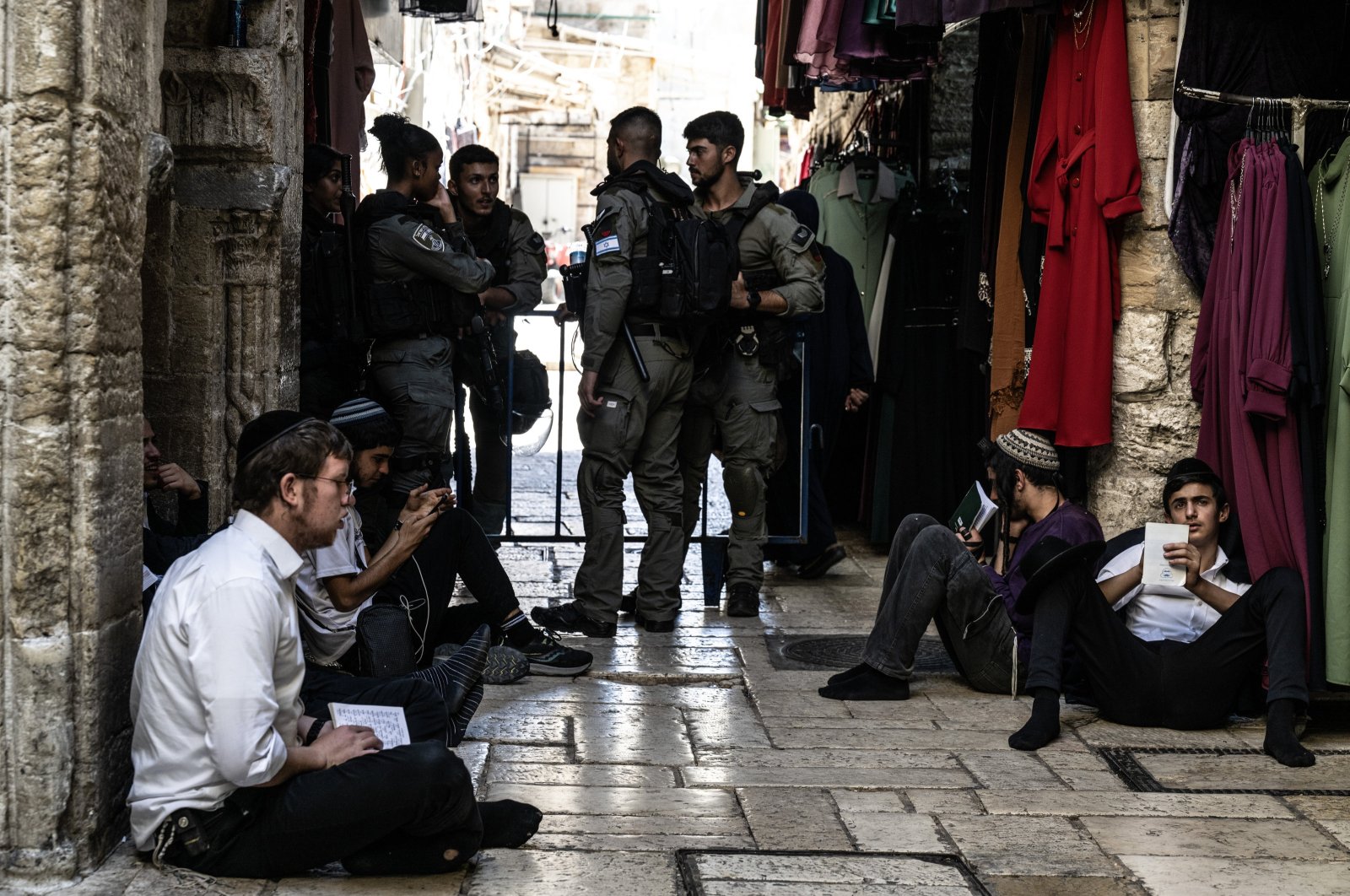 Fanatical Jewish settlers, under Israeli protection, storm the Old City and Al-Aqsa Mosque for Tisha B&#039;Av, East Jerusalem, occupied Palestine, Aug. 13, 2024. (AA Photos)