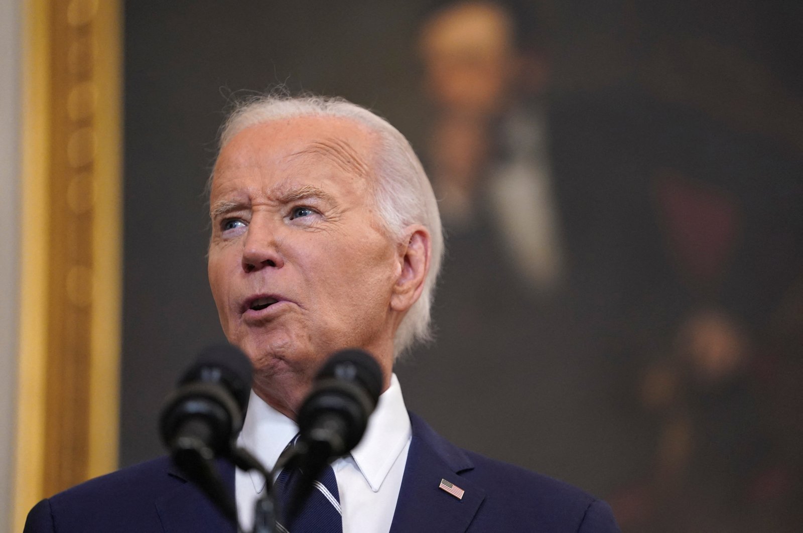 U.S. President Joe Biden comments on the release of Paul Whelan, Evan Gershkovich, Alsu Kurmasheva and Vladimir Kara-Murza at the White House, Washinton, U.S., Aug. 1, 2024. (Reuters Photo)