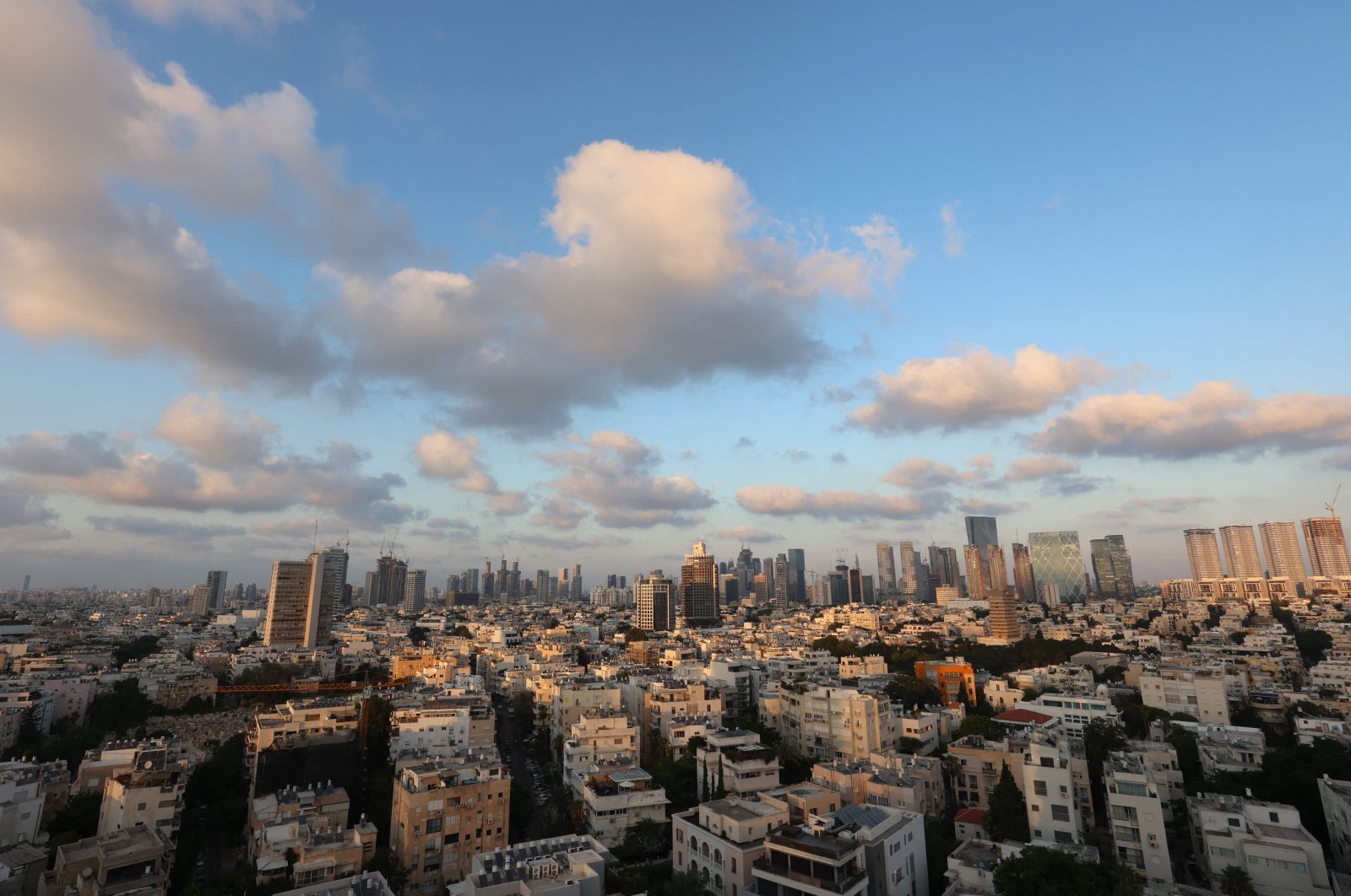 A general view shows the Israeli city of Tel Aviv, Aug. 12, 2024. (AFP Photo)