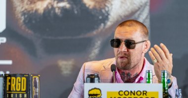 Irish professional mixed martial artist in the UFC lightweight division Conor McGregor presents the Bare Knuckle Fighting Championship (BKFC) combat league, at the Hard Rock Marbella Hotel, Marbella, Spain, July 18, 2024. (EPA Photo)