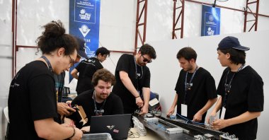 The final round of the Hyperloop Development Competition, part of Teknofest, has begun at TÜBİTAK&#039;s Gebze campus, Istanbul, Türkiye, Aug. 13, 2024. (AA Photo)