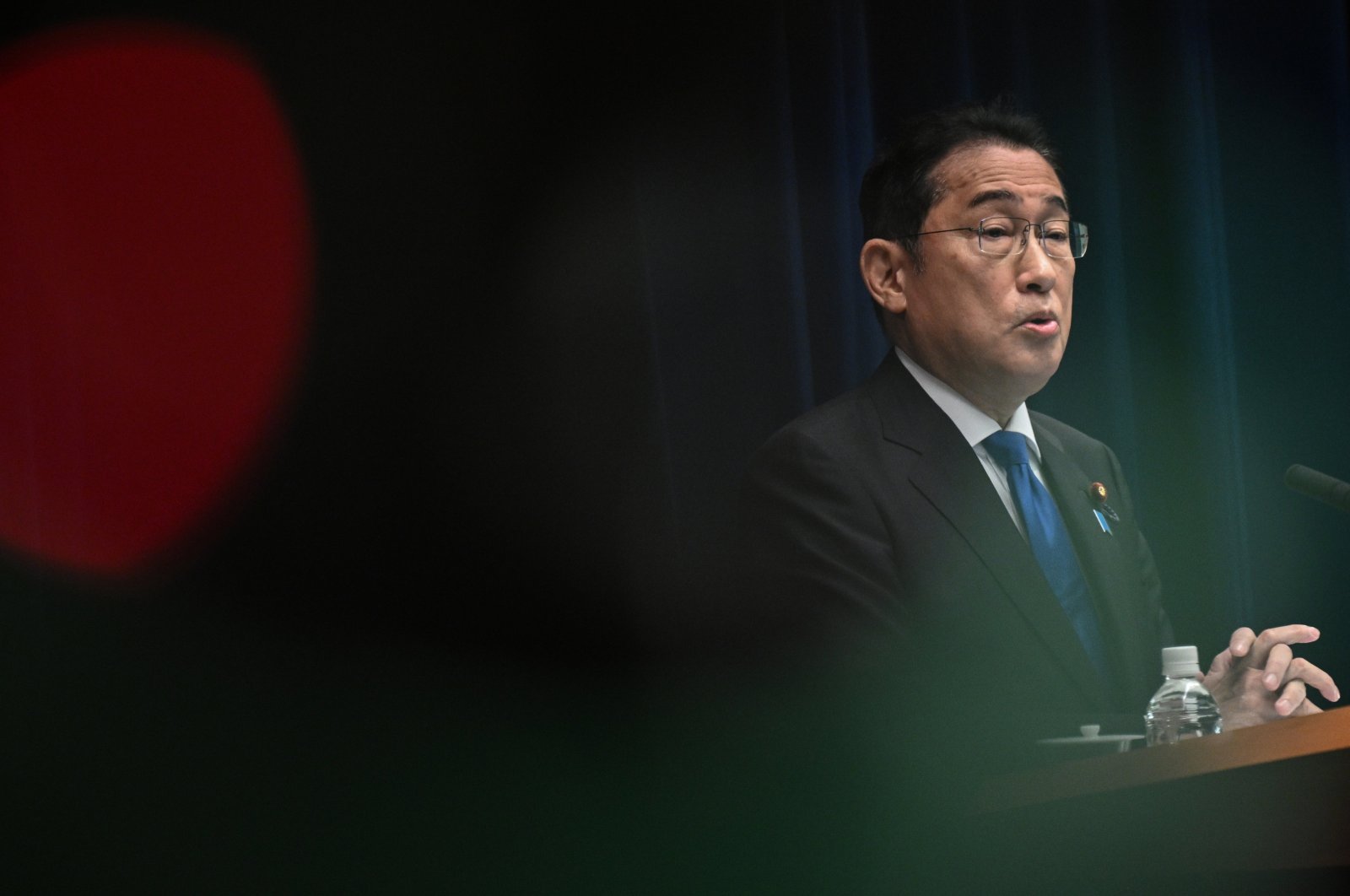 Japanese Prime Minister Fumio Kishida speaks at a press conference in Tokyo, Japan, Aug. 14, 2024. (AA Photo)