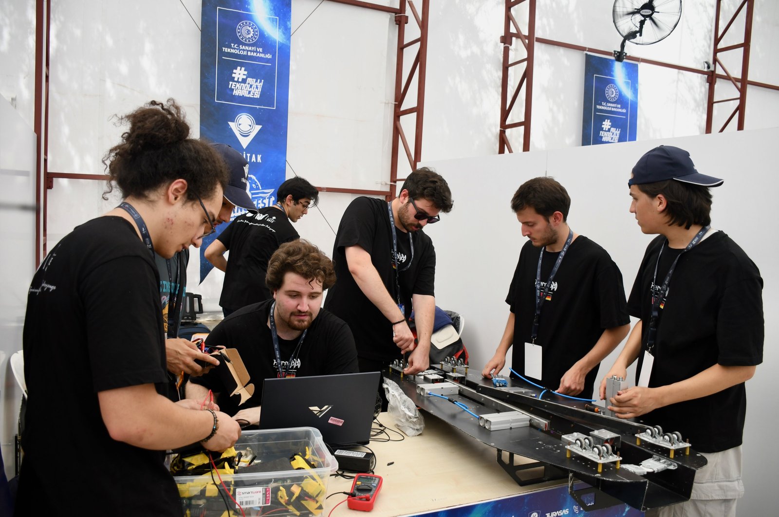 The final round of the Hyperloop Development Competition, part of Teknofest, has begun at TÜBİTAK&#039;s Gebze campus, Istanbul, Türkiye, Aug. 13, 2024. (AA Photo)