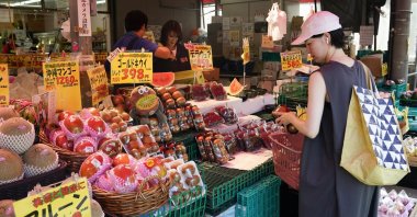 A customer shops at a grocery store in Tokyo, Japan, July 19, 2024. (EPA Photo)