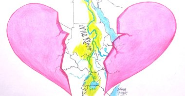 &quot;The Nile River is an international river that flows from Lake Victoria to the Mediterranean Sea, passing through 11 riparian states.&quot; (Illustrated by Erhan Yalvaç)
