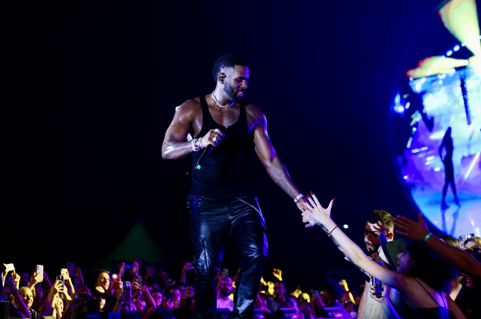 Before the event, Jason Derulo shared his excitement about delivering one of his best performances to date. &quot;I have incredibly talented musicians and dancers in my team. We’ve put in special efforts for the Istanbul concert,&quot; Derulo stated, Istanbul, Türkiye, Aug. 13, 2024. (Photo courtesy of Festival Park Yenikapı)