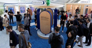 Attendants try the new Gemini AI model features at a Made by Google event in Mountain View, California, U.S. Aug. 13, 2024. (Reuters Photo)