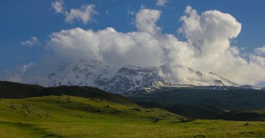 A general view shows Mount Ağrı in eastern Türkiye, July 25, 2024. (AA Photo)
