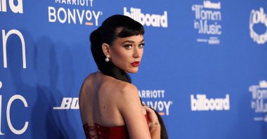 Katy Perry attends the Billboard Women in Music Awards in Inglewood, California, U.S., March 6, 2024. (Reuters Photo)