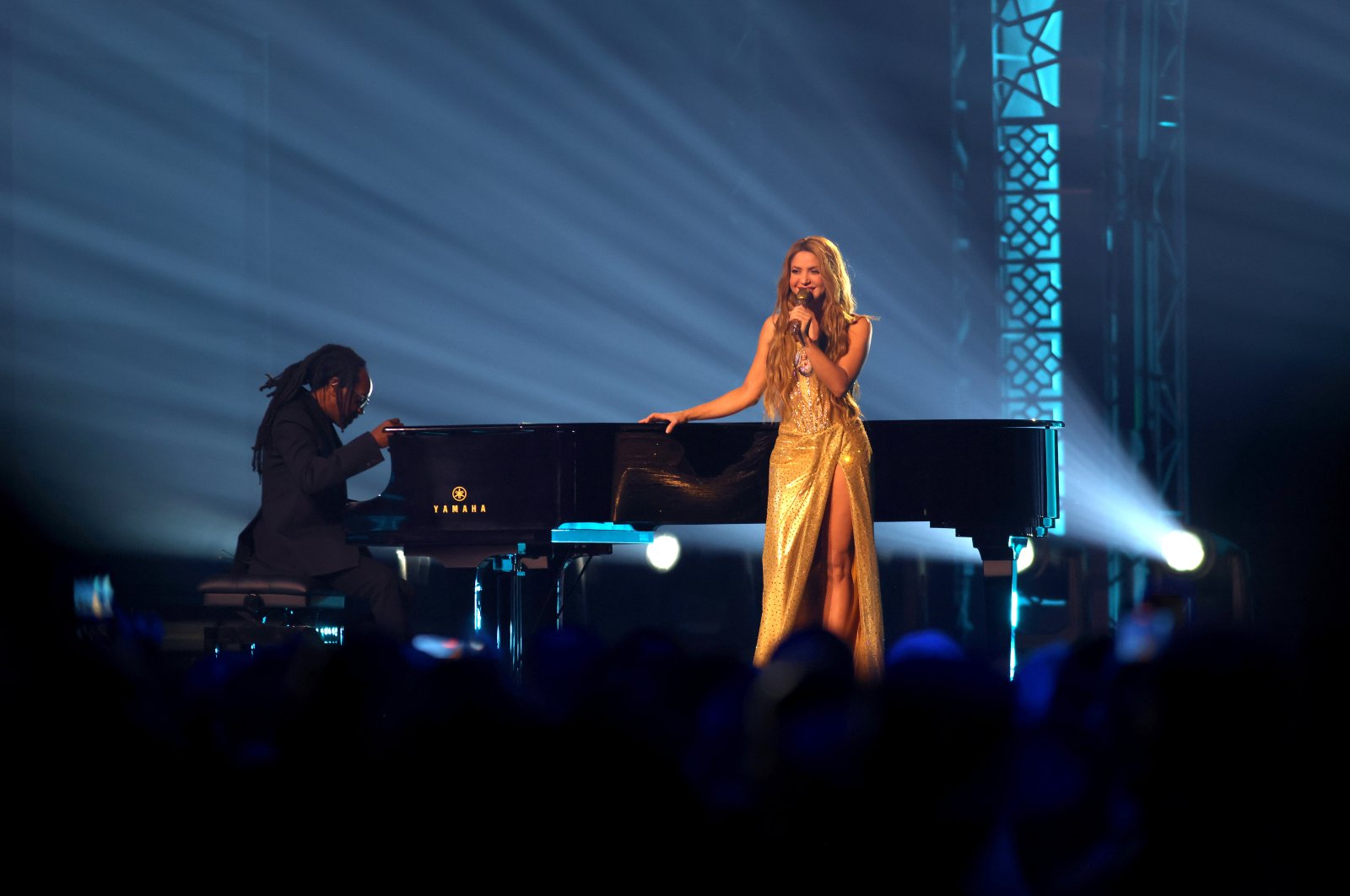 Shakira performs onstage during the 23rd Annual Latin Grammy Awards at FIBES Conference and Exhibition Centre, Seville, Spain, Nov. 16, 2023.  (Getty Images)