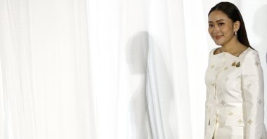 Thailand&#039;s Prime Minister Paetongtarn Shinawatra arrives for a press conference after receiving royal endorsement to become prime minister, Bangkok, Thailand, Aug. 18, 2024. (EPA Photo)