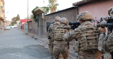 Security forces raid a house in an operation against the PKK, Şanlıurfa, southeastern Türkiye, Aug. 18, 2024. (DHA Photo)