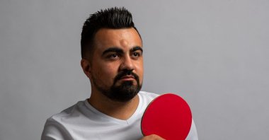 Turkish Paralympic table tennis player Nesim Turan poses for a photo. (Courtesy of the Turkish National Paralympic Committee)