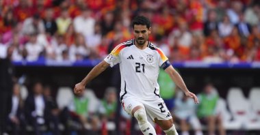 Ilkay Gündoğan, central midfield of Germany and FC Barcelona during the UEFA EURO 2024 quarter-final match between Spain and Germany at Stuttgart Arena, July 5, 2024. (Reuters File Photo)