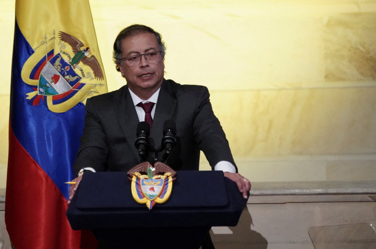 Colombian President Gustavo Petro speaks as Colombia&#039;s congress opens its new session, in Bogota, Colombia, July 20, 2024. (Reuters File Photo)