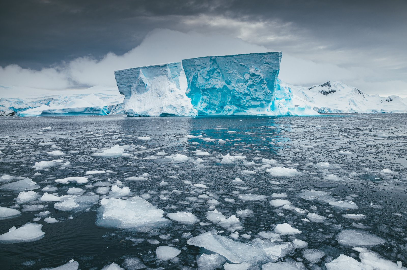 A massive blue iceberg in Antarctica, Nov. 5, 2019. (Getty Images)