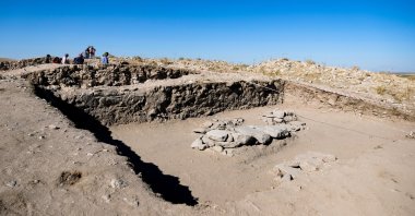 A Byzantine church dating back to the 12th century has been discovered, Konya, Türkiye, Aug. 18, 2024. (DHA Photo)