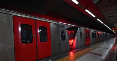 Kızılay-Koru Metro line services are halted due to extreme heat affecting the power and communication systems, Ankara, Türkiye, July 22, 2024. (AA Photo)