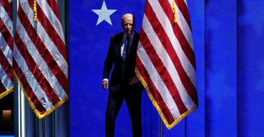 U.S. President Joe Biden attends the Democratic National Convention (DNC) in Chicago, Illinois, U.S., Aug. 19, 2024. (AFP Photo)