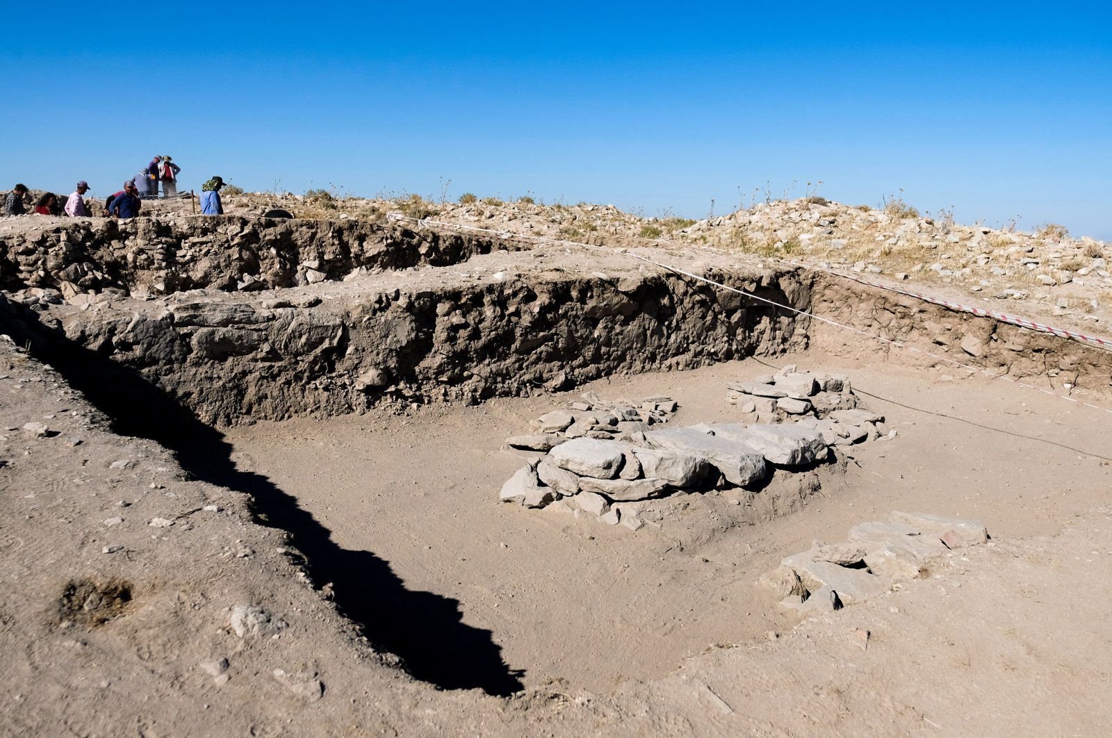 A Byzantine church dating back to the 12th century has been discovered, Konya, Türkiye, Aug. 18, 2024. (DHA Photo)