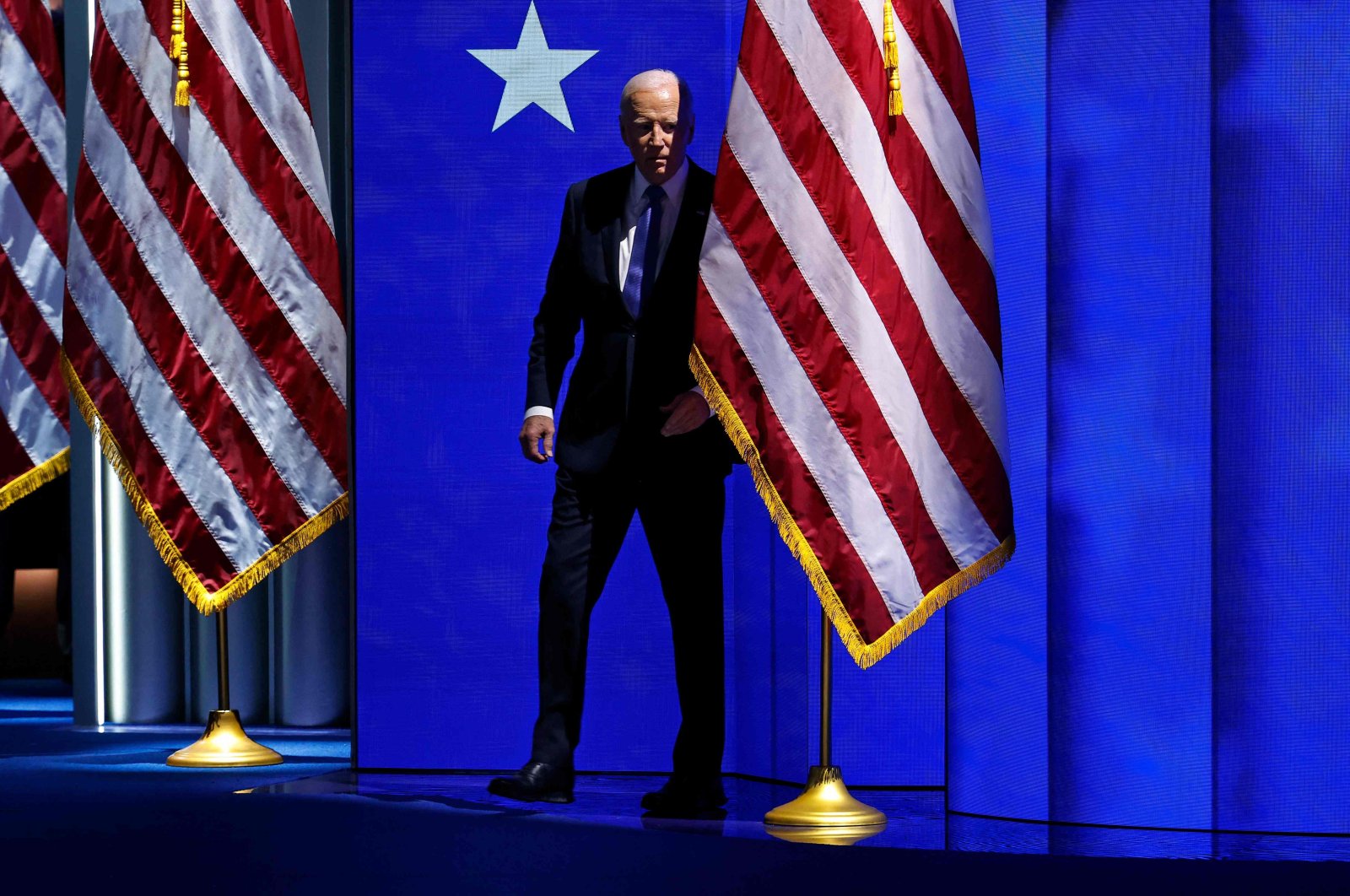 U.S. President Joe Biden attends the Democratic National Convention (DNC) in Chicago, Illinois, U.S., Aug. 19, 2024. (AFP Photo)