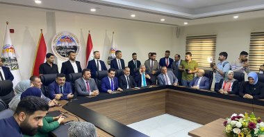 The Kirkuk Provincial Council gathers for its first meeting since its members were elected seven months ago, Kirkuk, Iraq, July 11, 2024. (Reuters Photo)