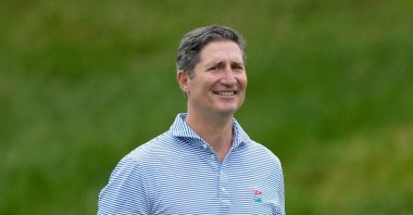 Ex-Chipotle CEO and incoming Starbucks chief Brian Niccol walks across the 14th hole during the Pro-Am event before the Memorial Tournament presented by Workday at Muirfield Village Golf Club in Dublin, Ohio, U.S., June 5, 2024. (AFP Photo)