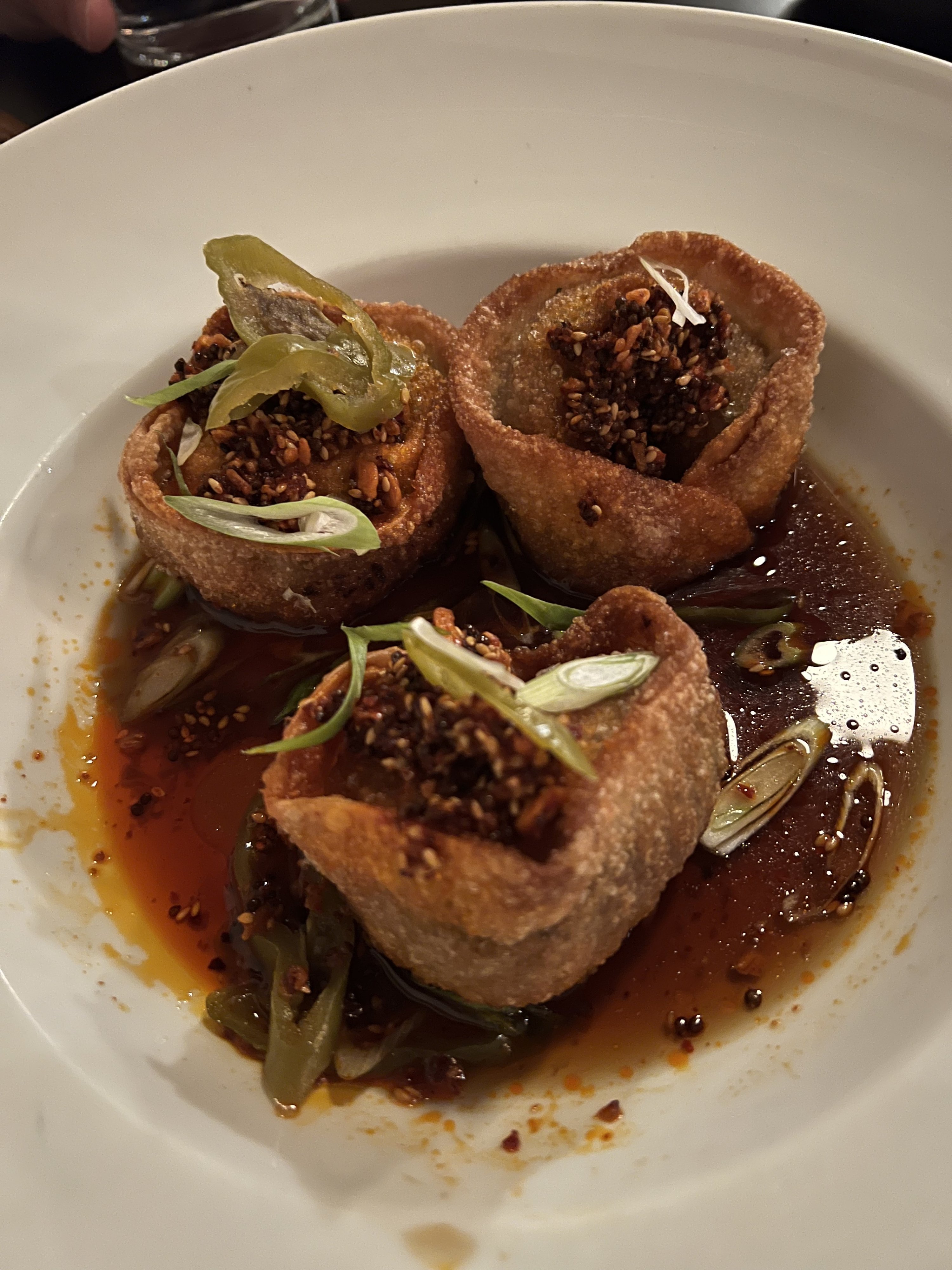 A dish served at ANJU restaurant, Washington, D.C., U.S., April 15, 2022. (Photo by İlker Topdemir)