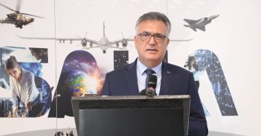 SAHA Istanbul Secretary-General Levent Kerim Uça speaks at a press briefing, Ankara, Türkiye, Aug. 22, 2024 (DHA Photo)