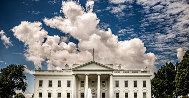 Clouds over the White House, Washington DC, U.S., June 24, 2023. (Getty Images)