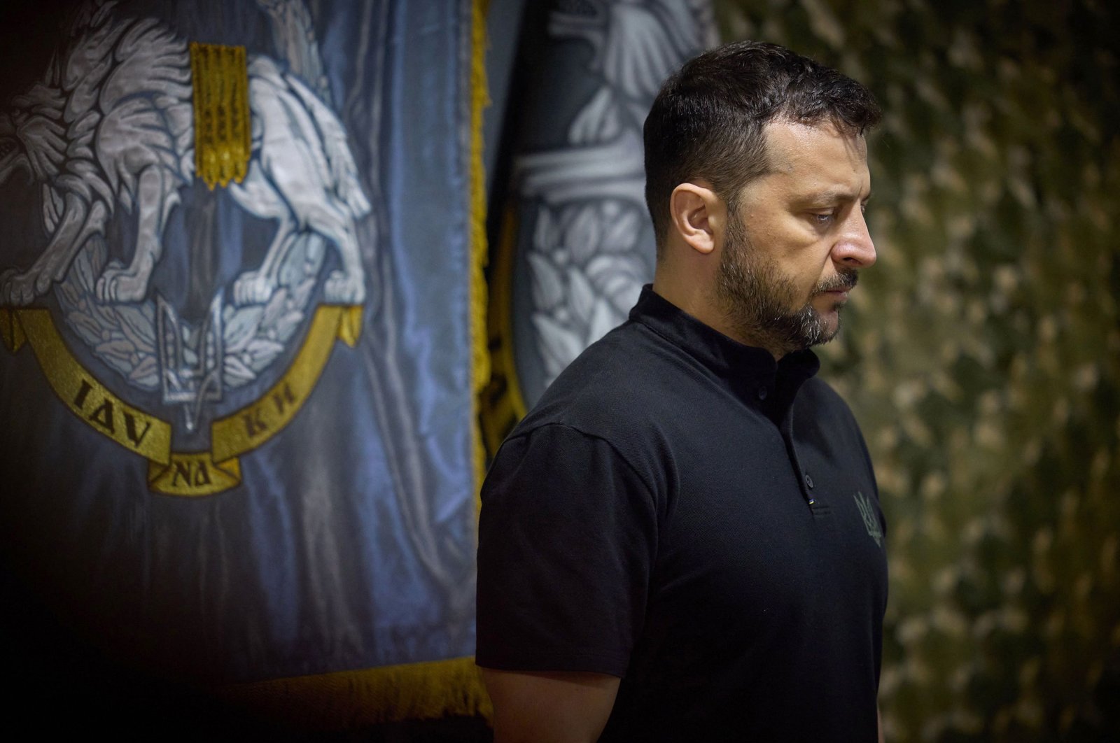 This handout photograph taken and released by the Ukrainian Presidential Press Service shows Ukrainian President Volodymyr Zelensky visiting the command outpost of the Special Operations Forces of the Armed Forces of Ukraine amid the Russian invasion of Ukraine, in the area of Vovchansk, Kharkiv, Ukraine, July 29, 2024. (Photo AFP)