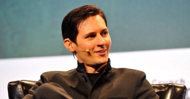 Pavel Durov, CEO and co-founder of Telegram, speaks onstage during day one of TechCrunch Disrupt SF 2015 at Pier 70 in San Francisco, California, U.S., Sept. 21, 2015. (AFP Photo)