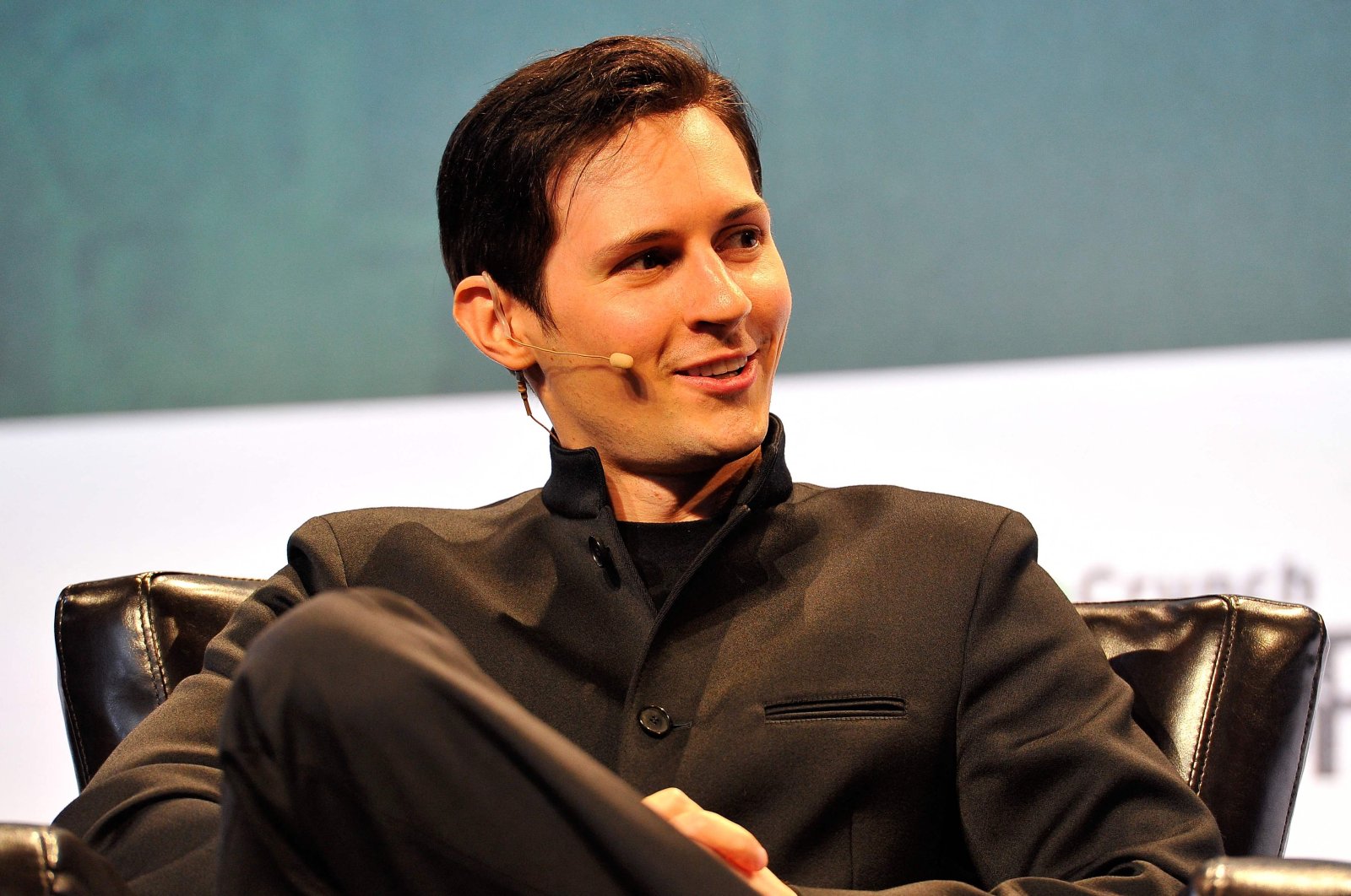 Pavel Durov, CEO and co-founder of Telegram, speaks onstage during day one of TechCrunch Disrupt SF 2015 at Pier 70 in San Francisco, California, U.S., Sept. 21, 2015. (AFP Photo)