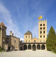 Monastery of Santa Maria facade in Catalonia, province of Girona, Ripoll, in this undated file photo. (Getty Images, File)