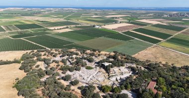 Over the past eight months, a total of 400,000 people have visited the Troy Museum, which displays artifacts from the 5,600-year-old Troy archaeological site, Çanakkale, Türkiye, Aug. 26, 2024. (IHA Photo)