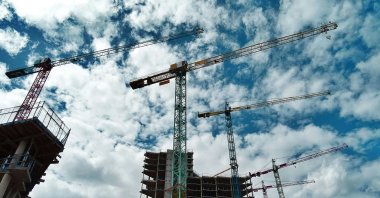 A construction site in Ankara, Türkiye, Aug. 13, 2024. (DHA Photo)