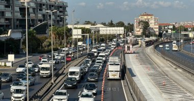 The Beşyol stop toward Beylikdüzü will be closed as of Tuesday for the "White Road" project, Istanbul, Türkiye, Aug. 26, 2024. (AA Photo)