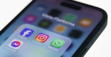 Facebook, Instagram, WhatsApp and Messenger icons displayed on a phone screen are seen in this photo taken in Krakow, Poland, July 31, 2024. (Reuters Photo)