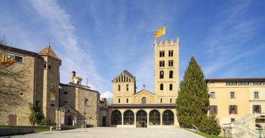 Monastery of Santa Maria facade in Catalonia, province of Girona, Ripoll, in this undated file photo. (Getty Images, File)