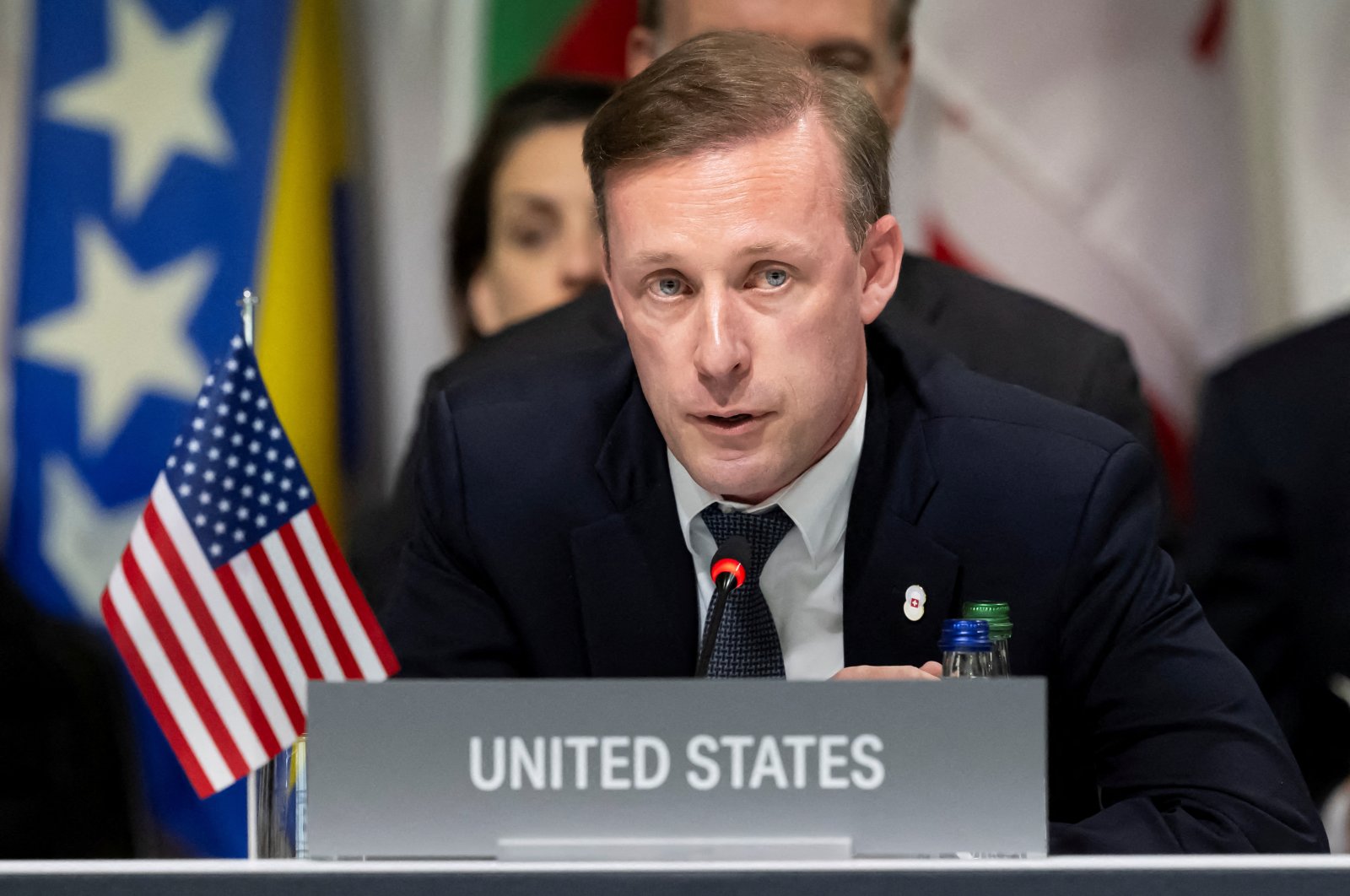 U.S. security advisor Jake Sullivan attends the plenary session during the summit on peace in Ukraine, Lucerne, Switzerland, June 16, 2024. (Reuters Photo)