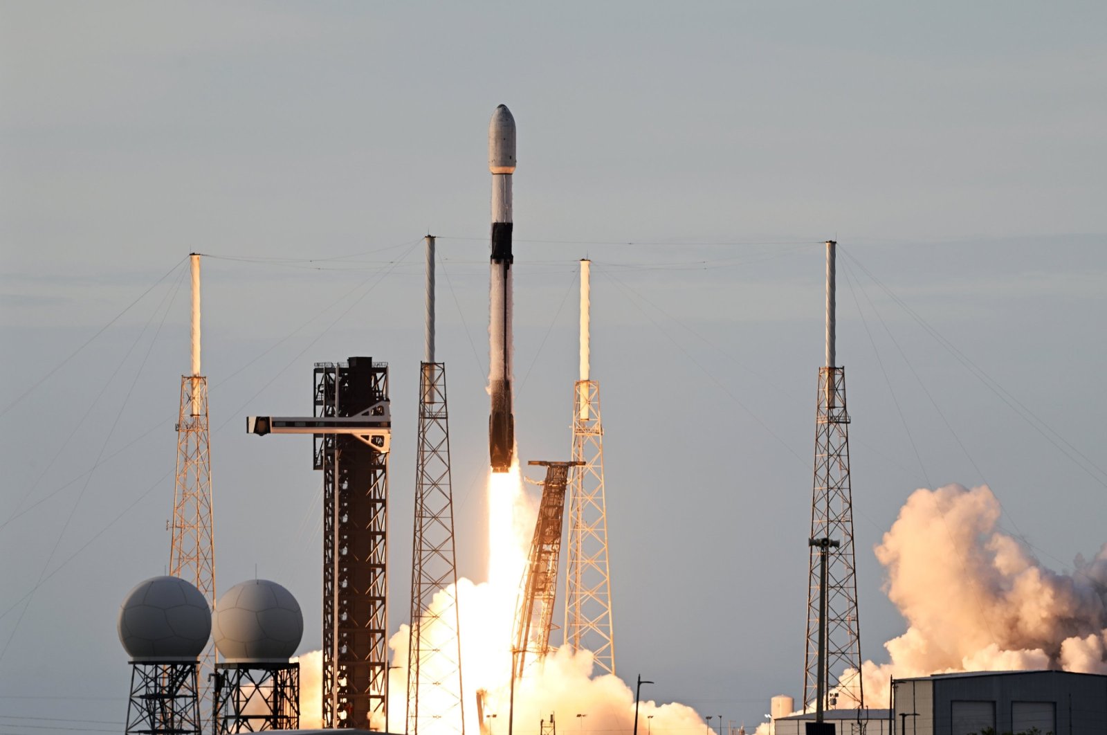 Türkiye&#039;s first homegrown communications satellite, Türksat 6A, was sent into space with SpaceX&#039;s Falcon 9 rocket from the Cape Canaveral Space Force Station, Florida, U.S., July 8, 2024. (AA Photo)