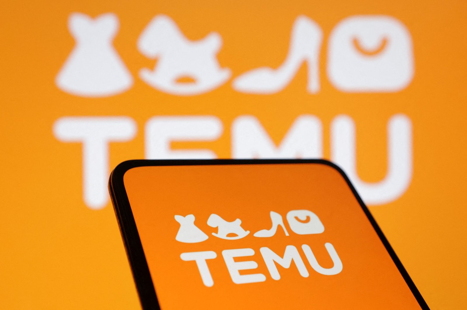 The Temu logo is seen in this illustration taken on Aug. 22, 2024. (Reuters Photo)