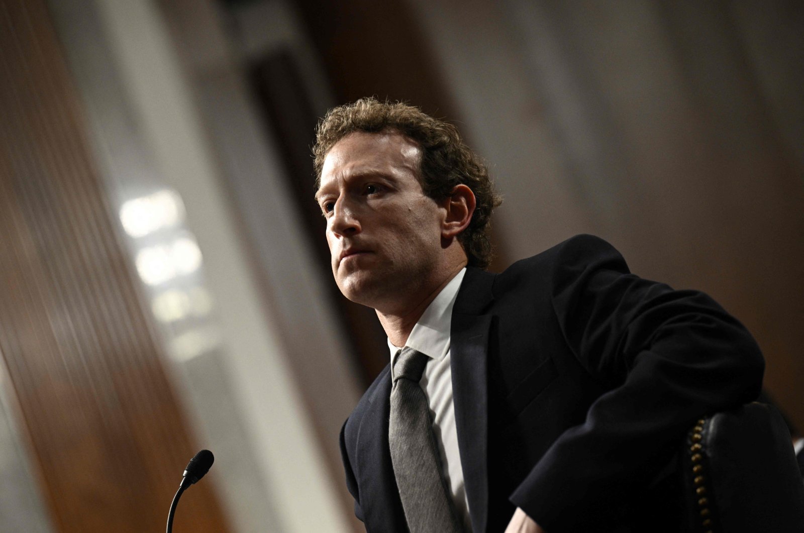 Mark Zuckerberg, CEO of Meta Platforms, testifies during the U.S. Senate Judiciary Committee hearing &quot;Big Tech and the Online Child Sexual Exploitation Crisis&quot; in Washington, U.S., Jan. 31, 2024. (AFP Photo)